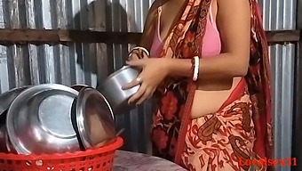 Indian Wife'S Kitchen Orgy With Village Men